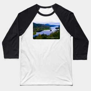 Loch Tummel from Queen's View, Perthshire, Scotland Baseball T-Shirt